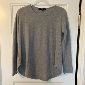 Coin long sleeve ribbed gray shirt size medium